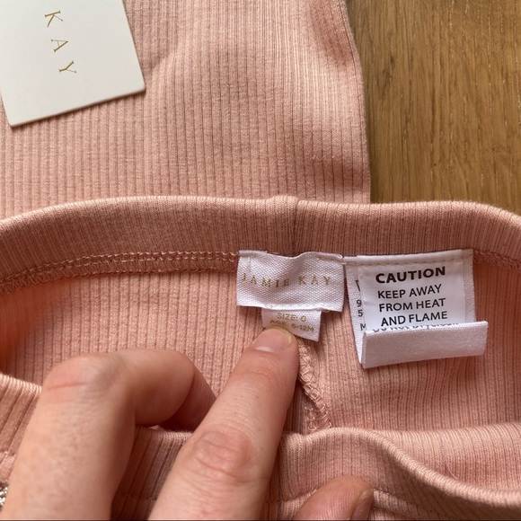 jamie kay peach blossom pajama set 6-12 months - Picture 3 of 4